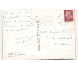 DEVILLE: ecluse sur la meuse vue aérienne 10x15 - très bon état