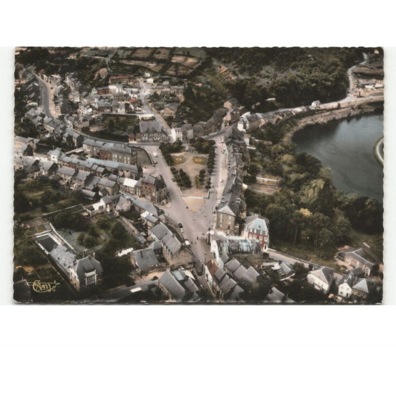 FUMAY: place aristid-briand vue aérienne 10x15 - très bon état