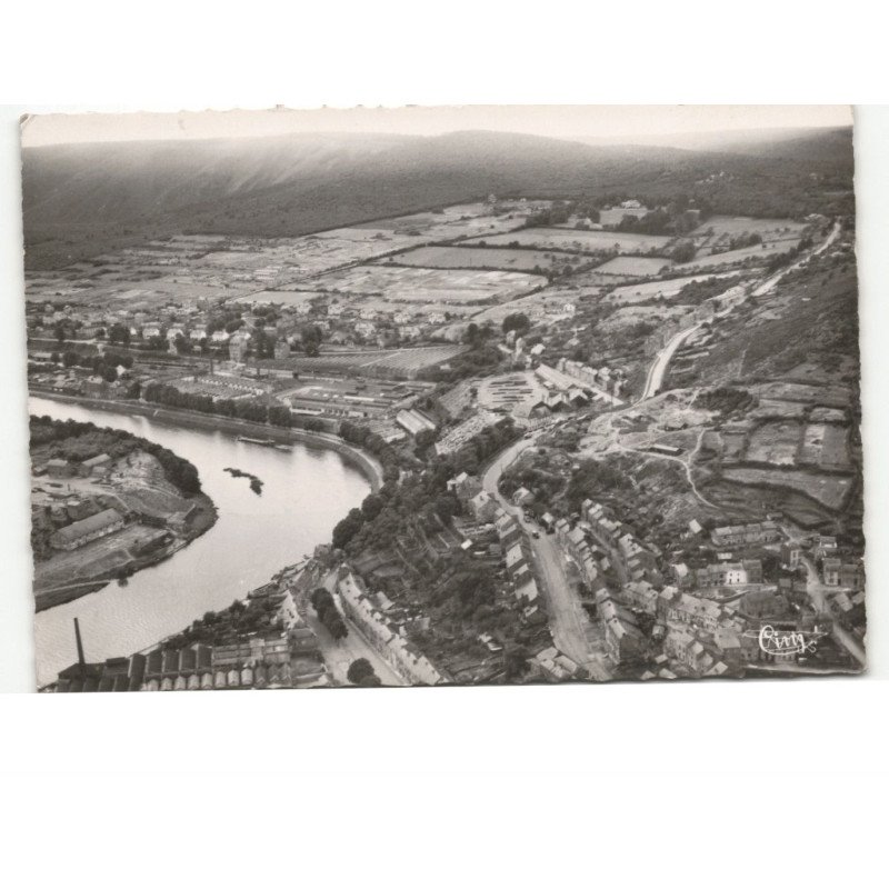FUMAY: usines et cité du pied-selle vue aérienne 10x15 - très bon état