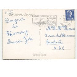 FUMAY: usines et cité du pied-selle vue aérienne 10x15 - très bon état