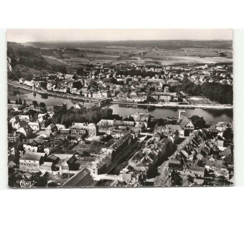 GIVET: vue générale vue aérienne 10x15 - très bon état