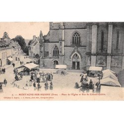 MORTAGNE SUR HUISNE - Place de l'Eglise et Rue du Colonel Guérin - très bon état