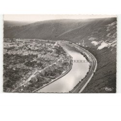 HAYBES-sur-MEUSE: vue générale en direction de fumay vue aérienne 10x15 - très bon état