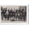 LOUGRATTE : lot de 2 cartes photo, ecole  - apprentissage du tir au fusil - tres bon etat