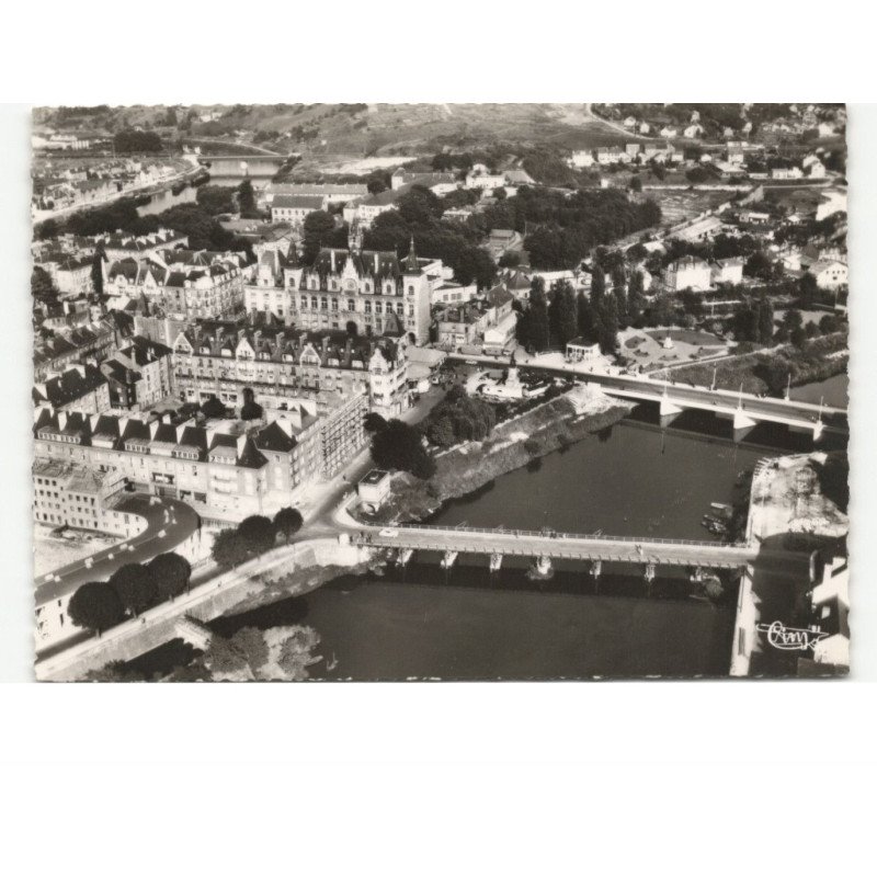 MEZIERES: la meuse vue aérienne 10x15 - très bon état