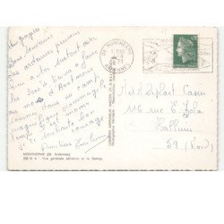 MONTHERME: vue générale et la semoy vue aérienne 10x15 - état