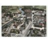 MOUZON: l'hôtel de ville, la meuse vue aérienne 10x15 - très bon état