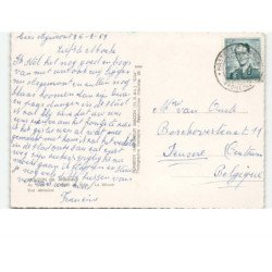MOUZON: l'hôtel de ville, la meuse vue aérienne 10x15 - très bon état