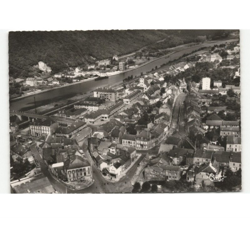 NOUZONVILLE: centre ville vue aérienne 10x15 - très bon état