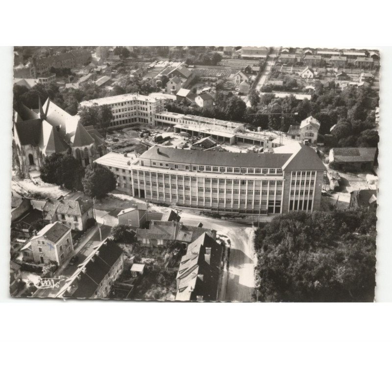 RETHEL: collège moderne vue aérienne 10x15 - très bon état