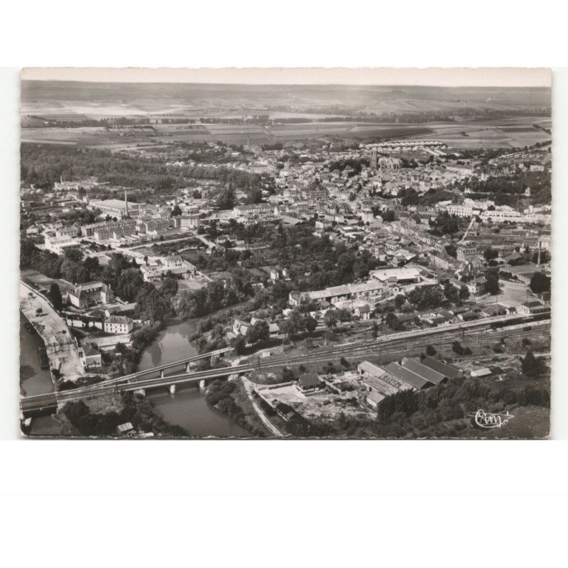 RETHEL: vue générale vue aérienne 10x15 - très bon état