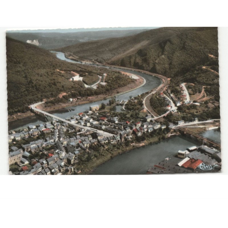 REVIN: vue générale et les trois ponts vue aérienne 10x15 - très bon état