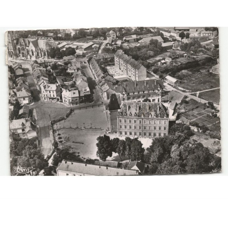 RETHEL: l'école mazarin vue aérienne 10x15 - état