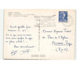 REVIN: le mont malgré tout, monument du maquis vue aérienne 10x15 - état