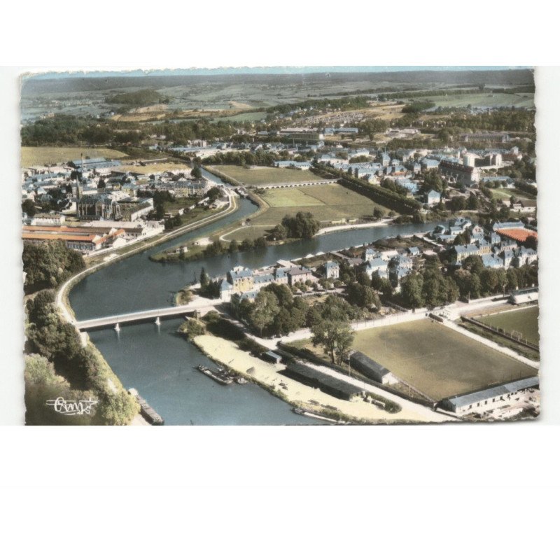 SEDAN: la meuse vue aérienne 10x15 - état