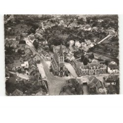 SIGNY-L'ABBAYE: l'église vue aérienne 10x15 - très bon état