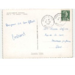 SIGNY-L'ABBAYE: l'église vue aérienne 10x15 - très bon état