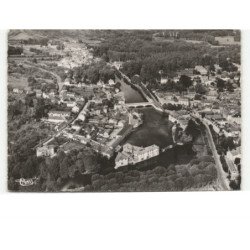 BAR-sur-AUBE: les tanneries et le pont d'aube vue aérienne 10x15 - très bon état