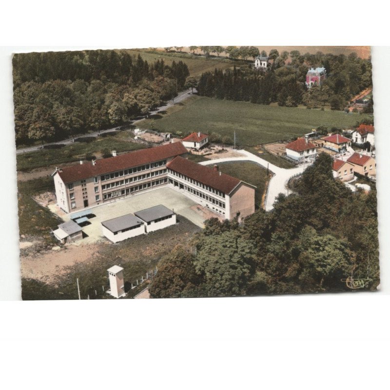AIX-en-OTHE: collège et colonie de vacances vue aérienne 10x15 - très bon état