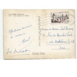 VOUZIERS: l'église vue aérienne 10x15 - très bon état
