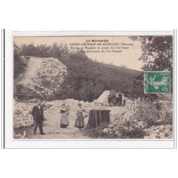 SAINT-GEORGES-de-ROUELLEY : entrer et magasin de pavés des carrieres des quartzites du val-chapon - tres bon etat