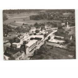 LIGNIERES: groupe scolaire et la mairie vue aérienne 10x15 - très bon état
