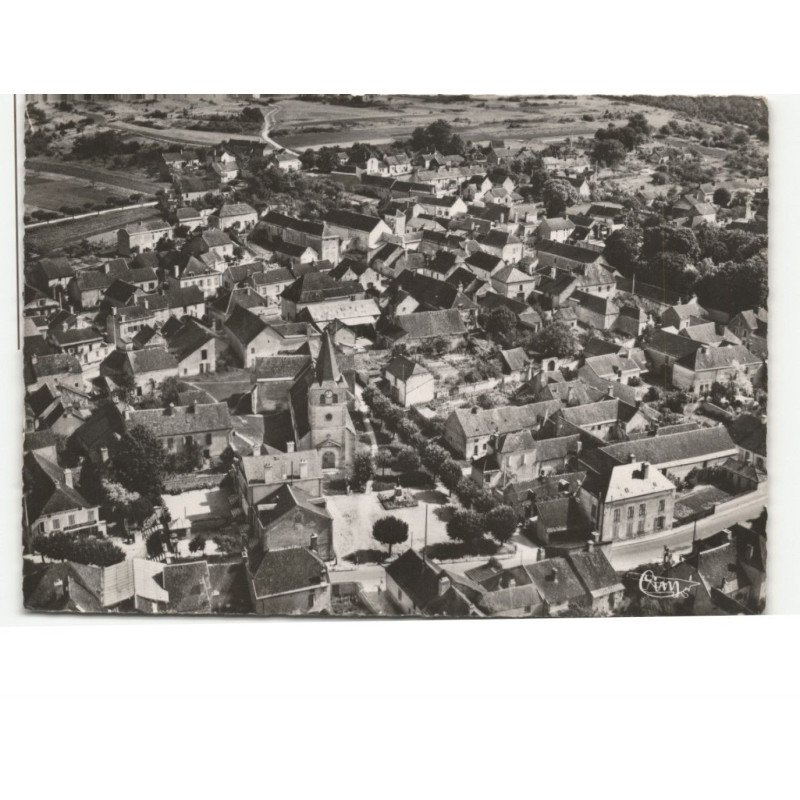 LOCHES-sur-OURCE: vue générale vue aérienne 10x15 - très bon état