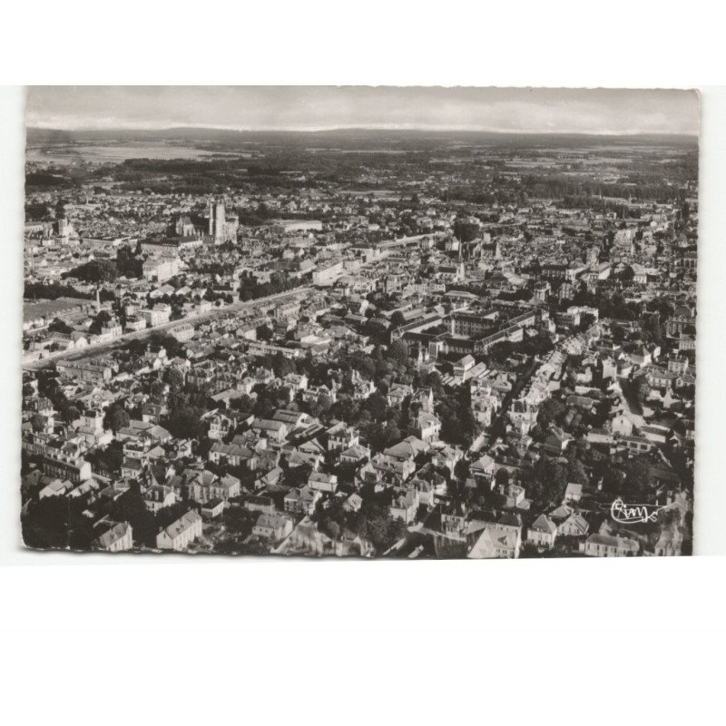 TROYES: vue générale vue aérienne 10x15 - très bon état