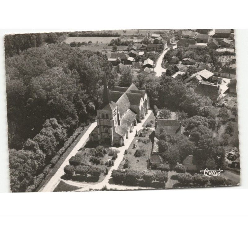 POUAN-les-VALLEES: l'église vue aérienne 10x15 - état