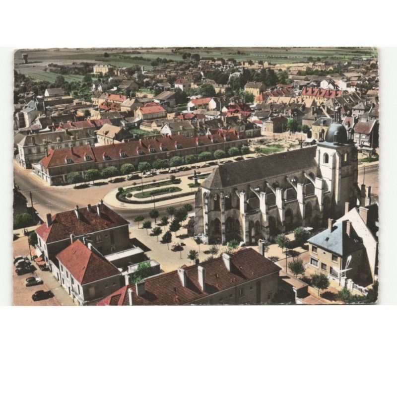 ARCIS-su-AUBE: l'église vue aérienne 10x15 - état