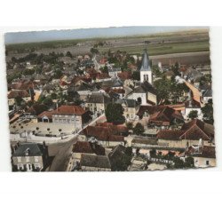 RAMERUPT: l'église et le groupe scolaire vue aérienne 10x15 - très bon état
