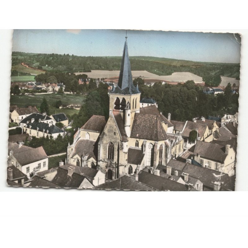 LES RICEYS-HAUT: quartier de l'église vue aérienne 10x15 - état