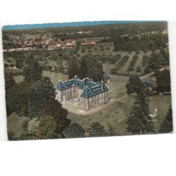 NOUVION-en-THIERACHE: le château du duc de guise vue aérienne 10x15 - très bon état