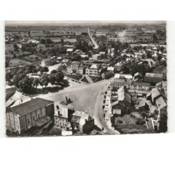 SAINT-MICHEL: la mairie et la place rochefort vue aérienne 10x15 - très bon état