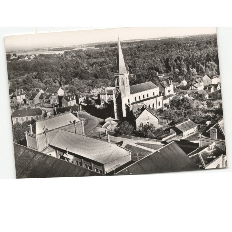 SAINT-SIMON: l'église vue aérienne 10x15 - très bon état