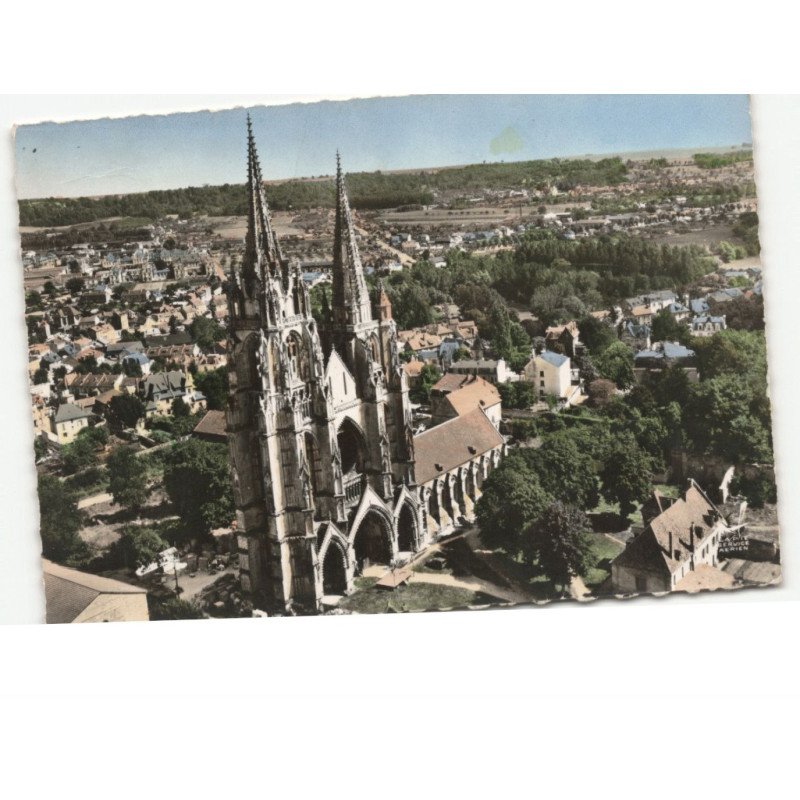 SOISSONS: saint-jean-des-vignes ancienne abbaye vue aérienne 10x15 - très bon état