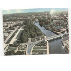 SOISSONS: l'aisne vue aérienne 10x15 - très bon état