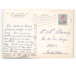 VERVINS: la tour du roi vue aérienne 10x15 - très bon état