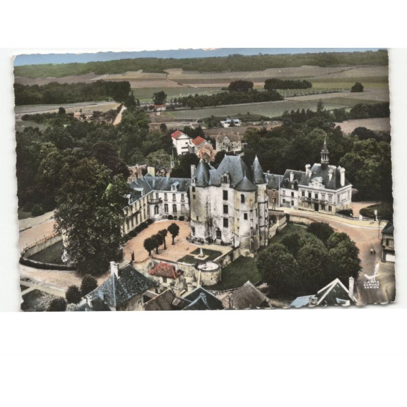 VIC-sur-AISNE: le château et la mairie vue aérienne 10x15 - très bon état