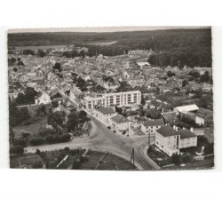 VILLERS-COTTERETS: carrefour de la gare et rue alexandre dumas vue aérienne 10x15 - très bon état