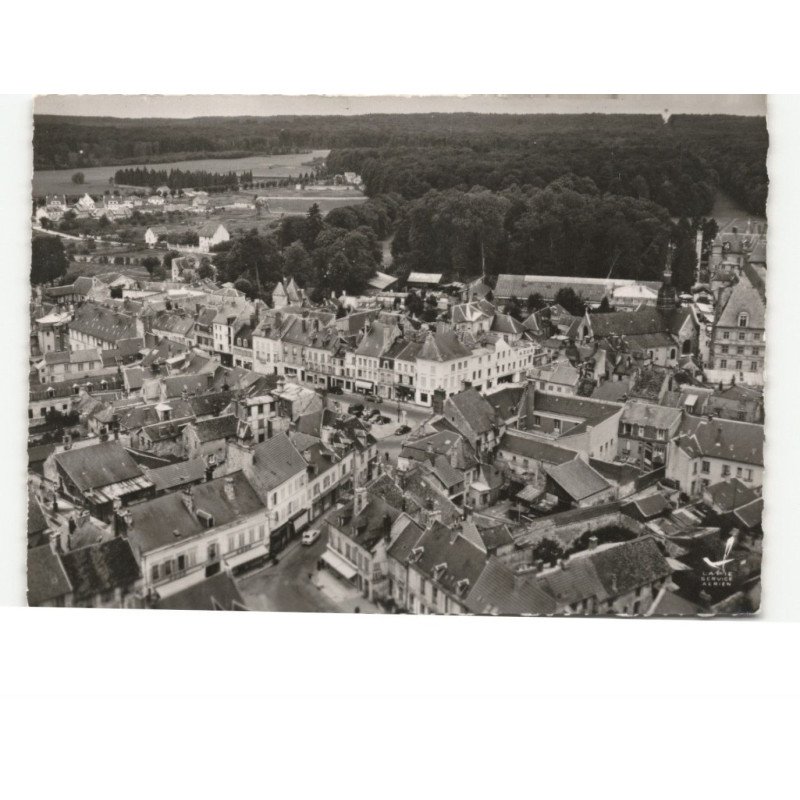 VILLERS-COTTERETS: place du docteur mouflier centre ville vue aérienne 10x15 - très bon état