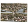 JAULGONNE: 4 vues vue aérienne 10x15 - très bon état