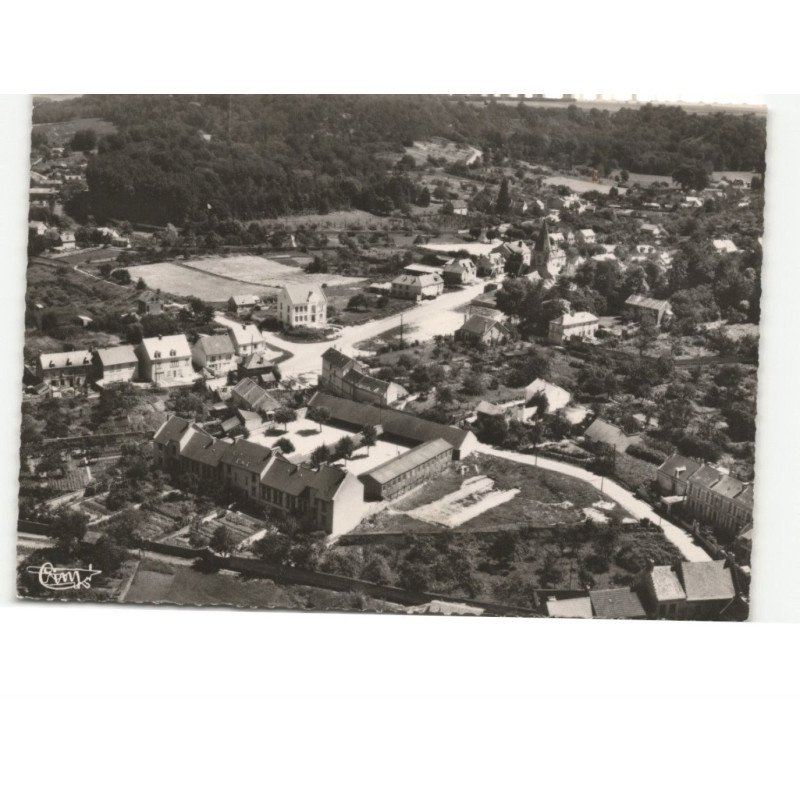 BELLEU: la mairie et les écoles vue aérienne 10x15 - état