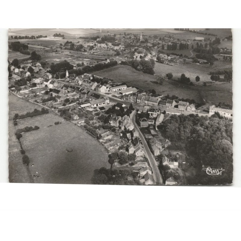 LE CATELET: vue générale vue aérienne 10x15 - très bon état