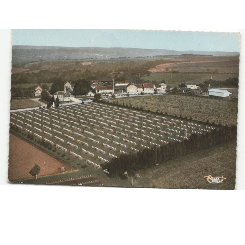 CERNY-en-LAONNOIS: chemin de dames, cimetière national et mémorial vue aérienne 10x15 - état