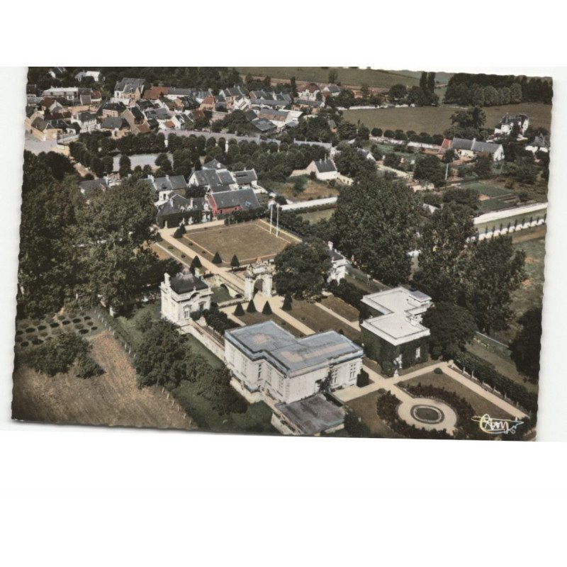 BLERANCOURT: le château vue aérienne 10x15 - très bon état