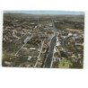 CHAUNY: vue générale, le canal de saint-quentin, la voie ferrée vue aérienne 10x15 - très bon état