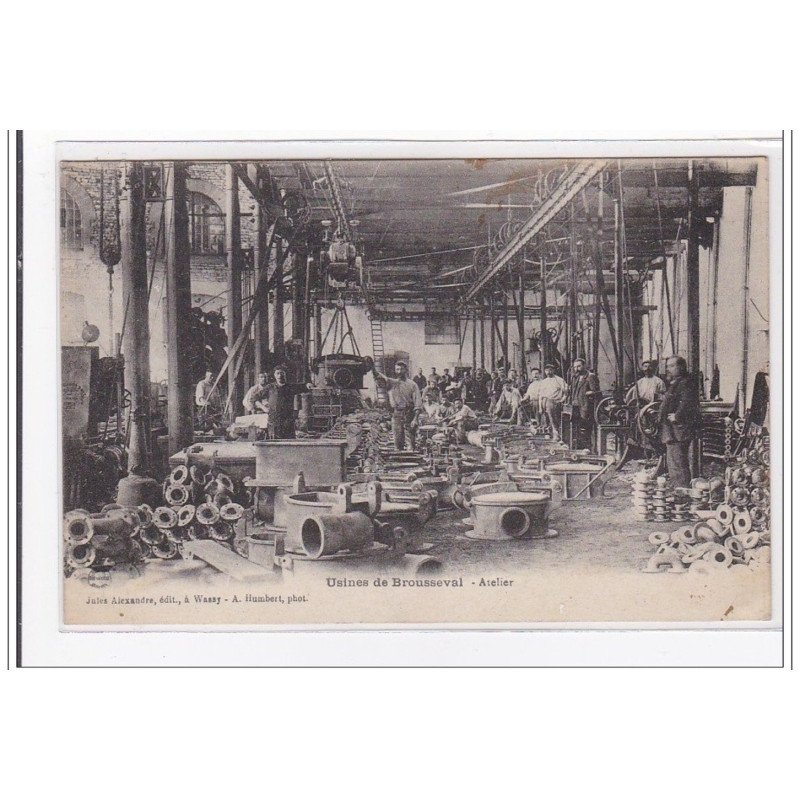 BROUSSEVAL : usines de brousseval, atelier - tres bon etat