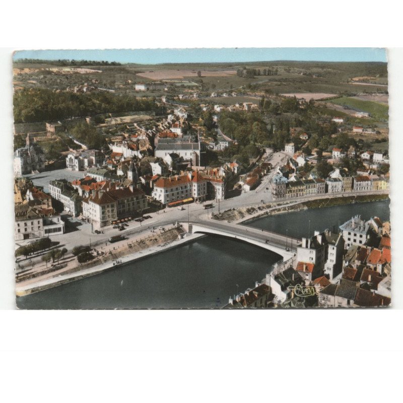CHATEAU-THIERRY: le pont sur la marne vue aérienne 10x15 - état