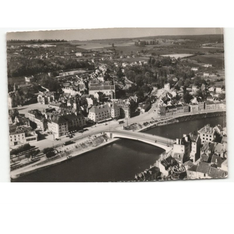 CHATEAU-THIERRY: le pont sur la marne vue aérienne 10x15 - état
